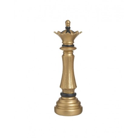 RESIN CHESS PAWN GOLDEN/BLACK 7X7X22