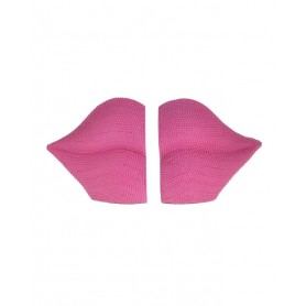 S/2 PVC/CEMENT BOOKEND LIPS PINK