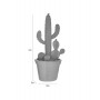 RESIN PLANT IN POT CACTUS FUCHSIA