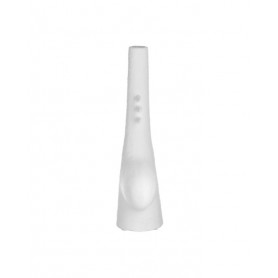 CERAMIC VASE WHITE 23X8X23