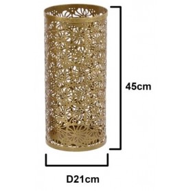 METAL UMBRELLA HOLDER GOLD SMALL