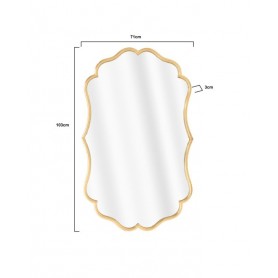 METAL WALL MIRROR GOLD