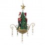 NUTCR.XMAS TREE DANGLE ORN GRN/RD 18CM