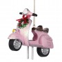 XMAS SCOOTER W/WREATH ORN 10,5CM