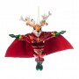 GLSS/FABR.SUPER RUDOLPH MOOSE ORN