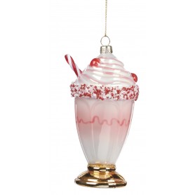 GLSS MILKSHAKE ORN ASS/2 14,5CM