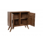 CREDENZA 2 SPORTELLI IN LEGNO NATURALE