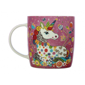 RAINBOW JUNGLE MUG 370ML RAINBOW UNICORN