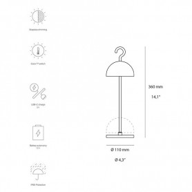 IOTA TAVOLO SABBIA RIC LED 2,5 W