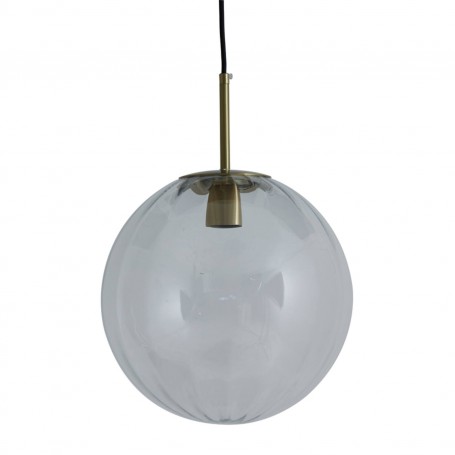 HANGING LAMP O48 MAGDALA GLASS CLEAR+GOL