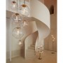 HANGING LAMP O48 MAGDALA GLASS CLEAR+GOL