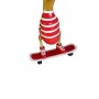 ANATRA SULLO SKATEBOARD IN LEGNO H25CM