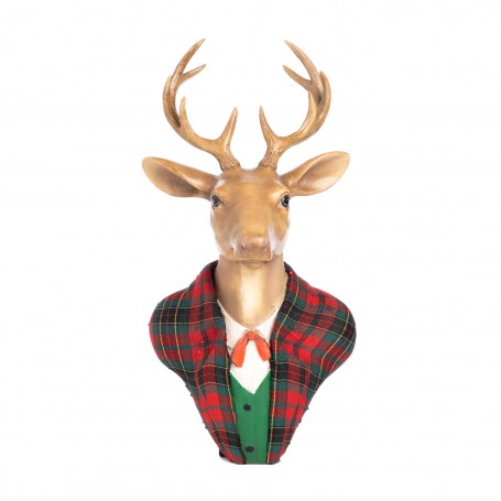 FABR GENTLEM DEER HEAD WALL DISPLAY