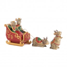 ROY KING/QUEEN MOUSE SLEIGH SET/3