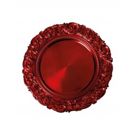 SOTTOPIATTO BAROCCO ROSSO SET 4 PZ PP