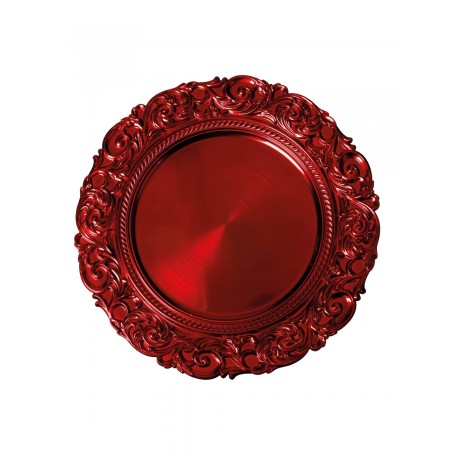 SOTTOPIATTO BAROCCO ROSSO SET 4 PZ PP