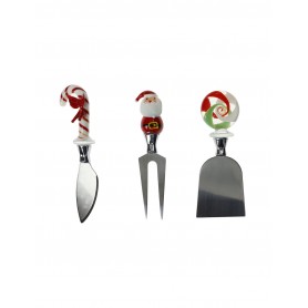 COLTELLI FORMAGGIO CHRISTMAS SET 3 PEZZI