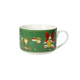 TAZZA COLAZIONE ELFOMAGIA NEW BONE CHINA