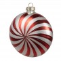 PALLA DI NATALE ROSSO BIANCO 10X4X10