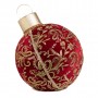 BROC. SWIRL XMAS DISPLAY BALL