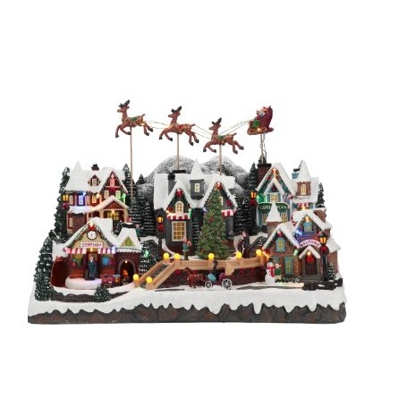 CHRISTMAS VILLAGE REINDEER ANIMATED