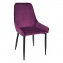 ELIZABETH-SEDIA IN VELLUTO AUBERGINE